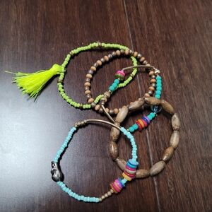 Colorful Beaded Bracelet Set